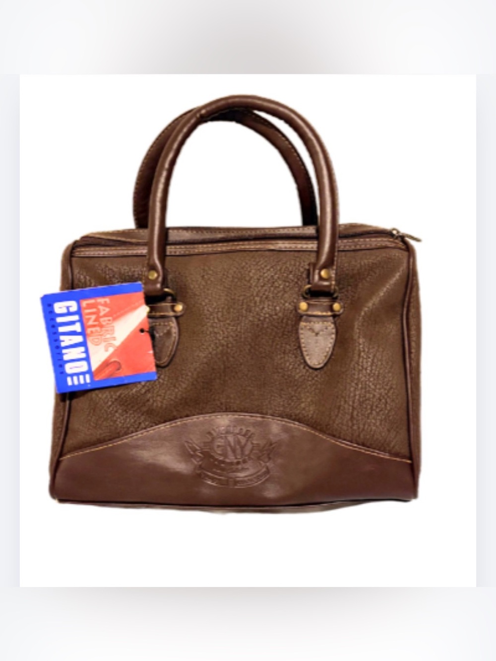NWT! Collectible Vintage Gitano Brown Women's Satchel Bag / Doctor
